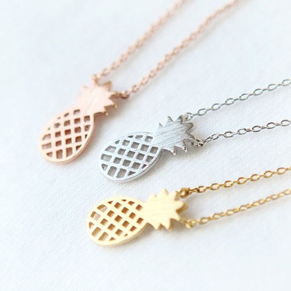 fashion pineapple pendant hollow out design fruit plant necklace gold white rose three color optional suitable for men and women, Silver
fashion pineapple pendant hollow out design fruit plant necklace gold white rose three color optional suitable for men and women, Silver