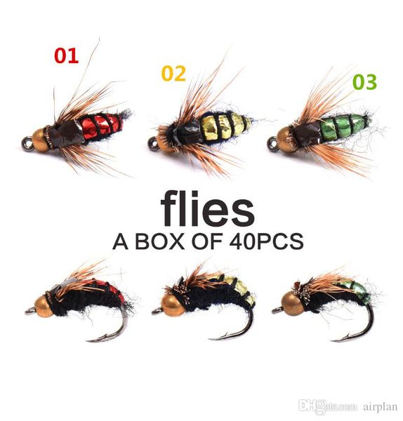 40pcs of fly fishing flies bionic insect fishing lure artificial bait with fish easy bite pesca fishing accessoires hooks
40pcs of fly fishing flies bionic insect fishing lure artificial bait with fish easy bite pesca fishing accessoires hooks