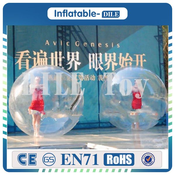 2.5m Diameter Inflatable Bubble Water Ball,walk On Inflatable Swimming Pool Watering Ball Inflatable Toys