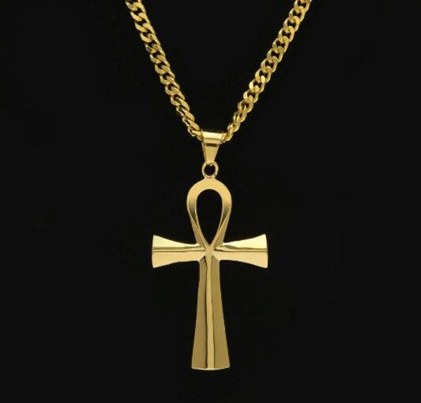 fashion new stainless steel ankh necklace egyptian jewelry hip hop pendant iced out gold key to life egypt cross necklace chain, Silver
fashion new stainless steel ankh necklace egyptian jewelry hip hop pendant iced out gold key to life egypt cross necklace chain, Silver