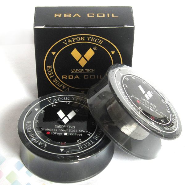 Authentic 316L Stainless Steel Heating Wires Vapor Tech 30Feet 22 24 26 28 30 32 Guage VaporTech SS 316L Wire DHL Free
Authentic 316L Stainless Steel Heating Wires Vapor Tech 30Feet 22 24 26 28 30 32 Guage VaporTech SS 316L Wire DHL Free