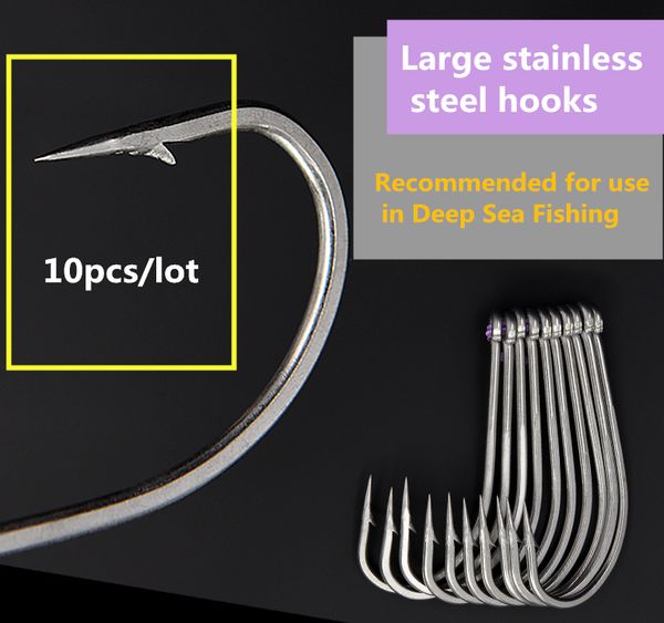 10 шт. из больших размеров из нержавеющей стали из нержавеющей стали колючая песка крючки острый рыболовный крючок морской океан pesca рыбол
10 шт. из больших размеров из нержавеющей стали из нержавеющей стали колючая песка крючки острый рыболовный крючок морской океан pesca рыбол