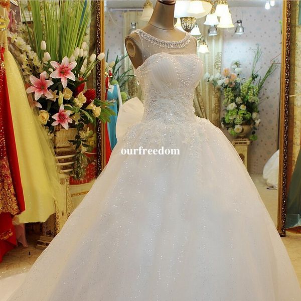 2019 real image a line wedding dresses jewel neck lace appliques lace up beaded princess vintage garden country wedding bridal gowns, White
2019 real image a line wedding dresses jewel neck lace appliques lace up beaded princess vintage garden country wedding bridal gowns, White