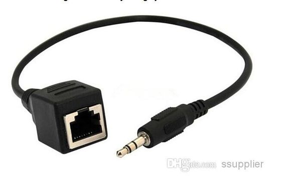 3.5mm Aux Male to RJ-45 RJ45 Female Adapter LAN Ethernet Network Audio Extension Cable Cord 30cm
3.5mm Aux Male to RJ-45 RJ45 Female Adapter LAN Ethernet Network Audio Extension Cable Cord 30cm