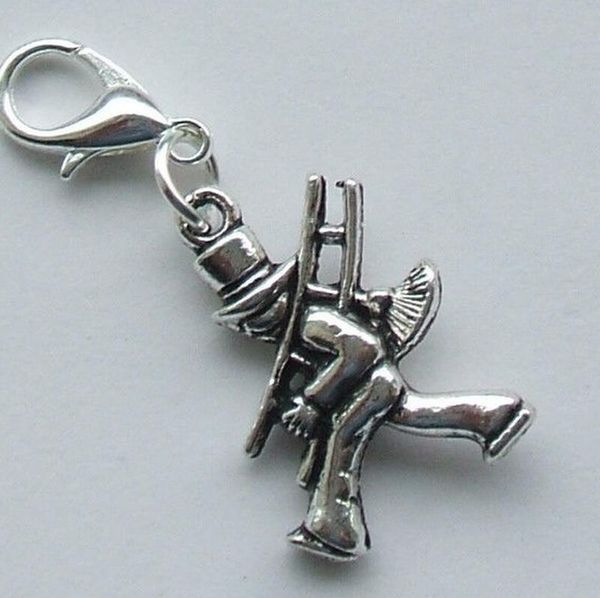 wholesale- 50pcs fashion antique wedding sweep chimney man charm dangle bead charm with lobster clasp fit charm bracelets key chain, Bronze;silver
wholesale- 50pcs fashion antique wedding sweep chimney man charm dangle bead charm with lobster clasp fit charm bracelets key chain, Bronze;silver
