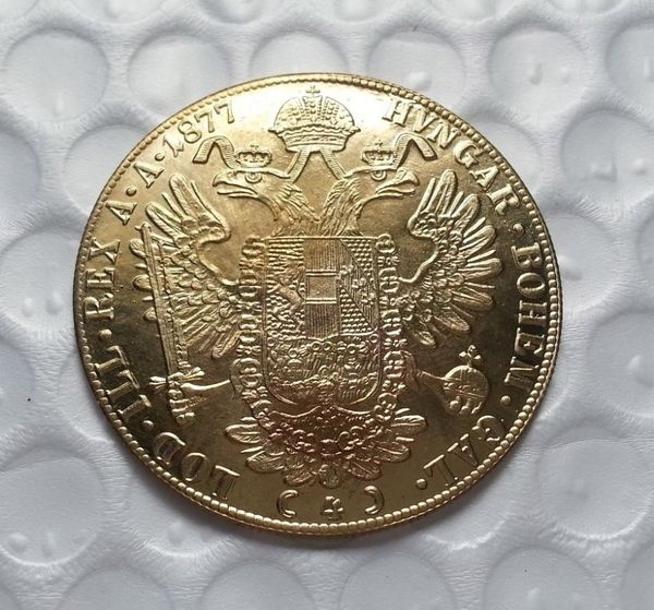 1877 Austria 4 Ducat Gold Coin COPY