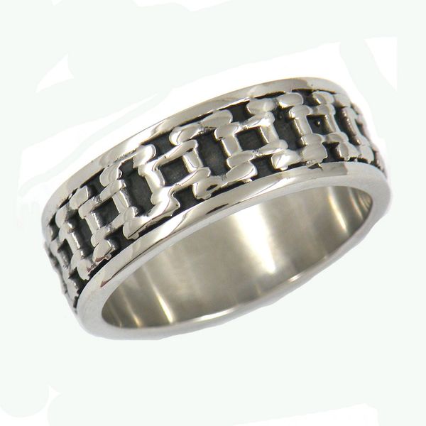 fanssteel stainless steel punk vintage mens or womens jewelry motor cycle chain ring biker band ring gift for brothers sisters fsr13w07, Silver
fanssteel stainless steel punk vintage mens or womens jewelry motor cycle chain ring biker band ring gift for brothers sisters fsr13w07, Silver