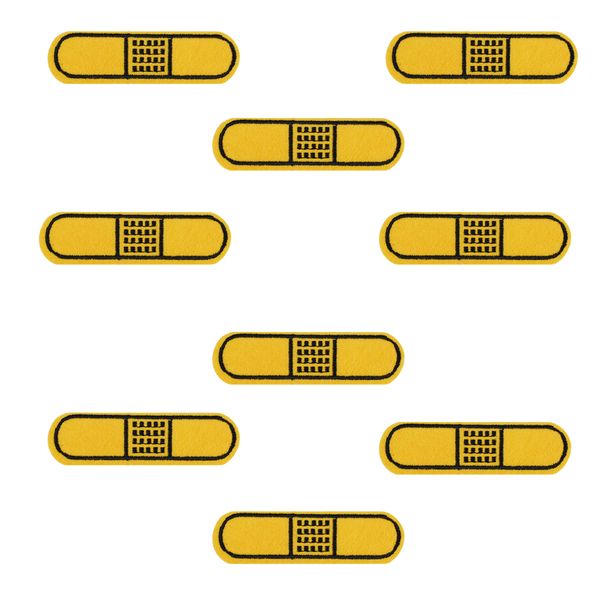 10pcs band-aid patches badges for clothing iron embroidered patch applique iron on patches sewing accessories for diy clothes, Black
10pcs band-aid patches badges for clothing iron embroidered patch applique iron on patches sewing accessories for diy clothes, Black