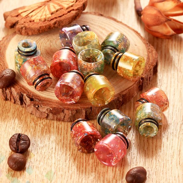 510 Drip Tips Shine Epoxy Resin Gold Flower Wide Bore Shining Drip Tip Dual O Ring Mouthpiece Fit 510 Atomizers DHL Free
510 Drip Tips Shine Epoxy Resin Gold Flower Wide Bore Shining Drip Tip Dual O Ring Mouthpiece Fit 510 Atomizers DHL Free
