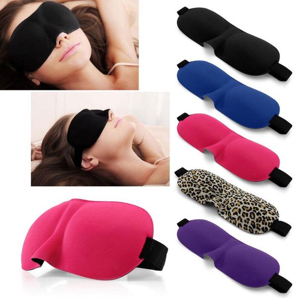 

3d sleep mask natural sleeping eye mask eyeshade cover shade eye patch blindfold travel eyepatch 6 color kka1465