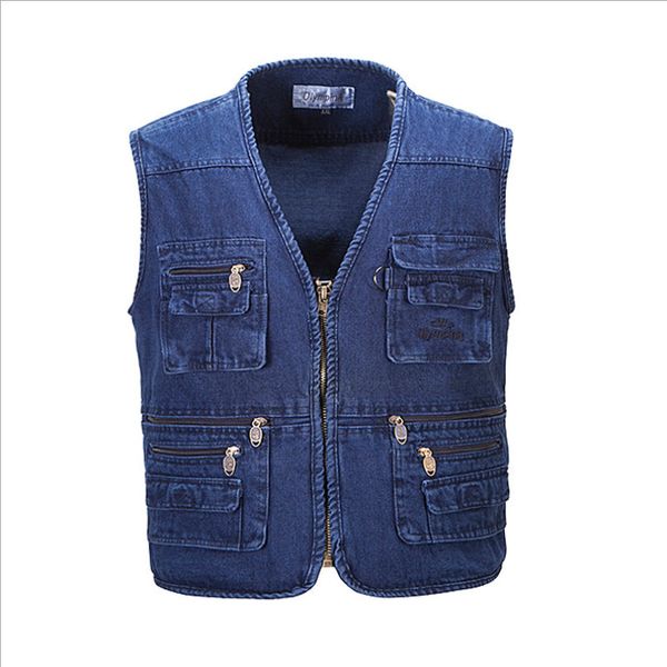 wholesale- new hyweacvar men's multi functional work vest multi-pocket filming pgrapher denim jeans vest, Black;white
wholesale- new hyweacvar men's multi functional work vest multi-pocket filming pgrapher denim jeans vest, Black;white