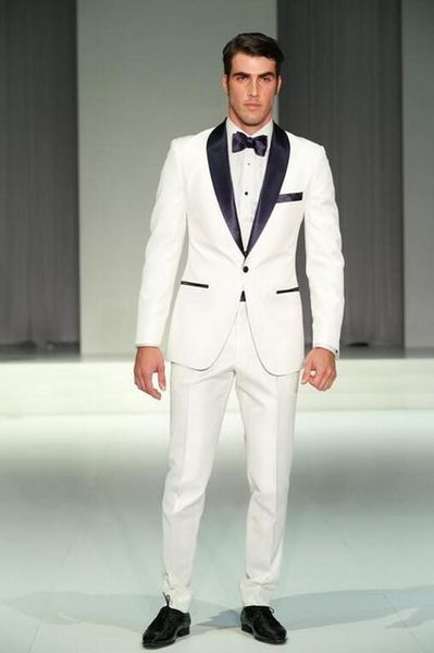 wholesale- ternos masculino 2015 popular custom made groom tuxedos white jacket black lapel groomsmen men wedding suits(jacket+pants+tie, White;black
wholesale- ternos masculino 2015 popular custom made groom tuxedos white jacket black lapel groomsmen men wedding suits(jacket+pants+tie, White;black