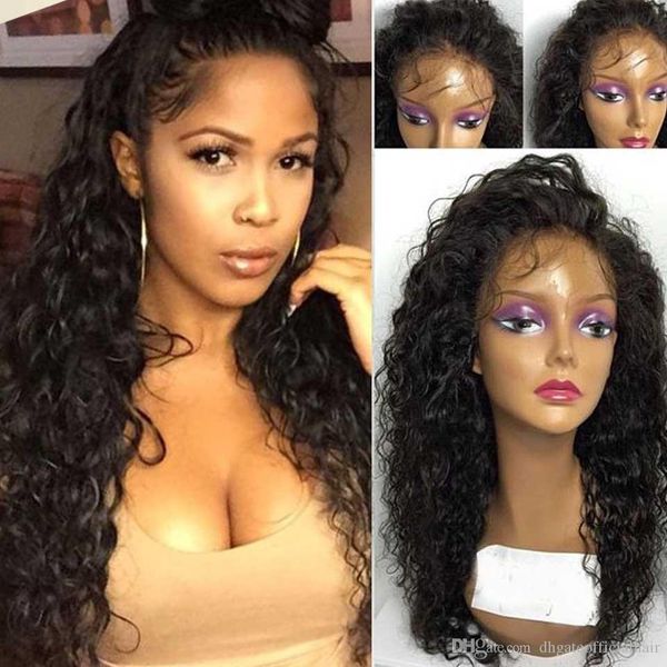 8a brazilian wet and wavy full lace human hair wigs for black women glueless water wave lace front wigs with baby hair, Black;brown
8a brazilian wet and wavy full lace human hair wigs for black women glueless water wave lace front wigs with baby hair, Black;brown