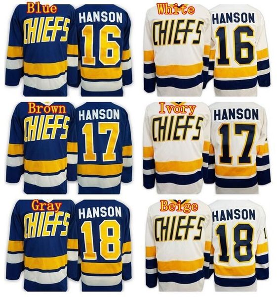 Cheap Hanson Brothers Charlestown Slap Shot Movie Hockey Jerseys 16 Jack Hanson 17 Steve Hanson 18 Jeff Ice Jersey Blue White Color
Cheap Hanson Brothers Charlestown Slap Shot Movie Hockey Jerseys 16 Jack Hanson 17 Steve Hanson 18 Jeff Ice Jersey Blue White Color