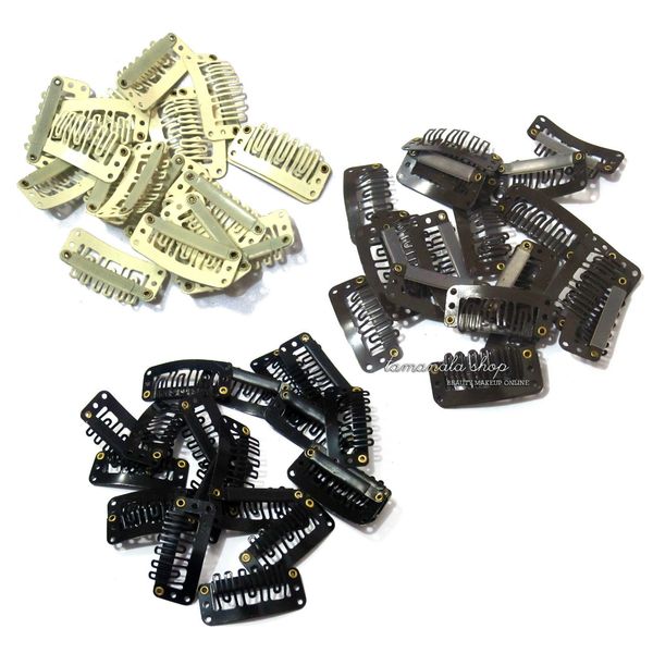 100pcs lot blonde brown black u shaped snap clips 32mm for hair extensions choose2076275, Black;brown
100pcs lot blonde brown black u shaped snap clips 32mm for hair extensions choose2076275, Black;brown