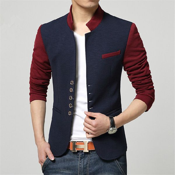 wholesale- plus size blazer men chinese collar suit mens summer blazer hommes casual jacket fashion patchwork clothing veste homme, White;black
wholesale- plus size blazer men chinese collar suit mens summer blazer hommes casual jacket fashion patchwork clothing veste homme, White;black