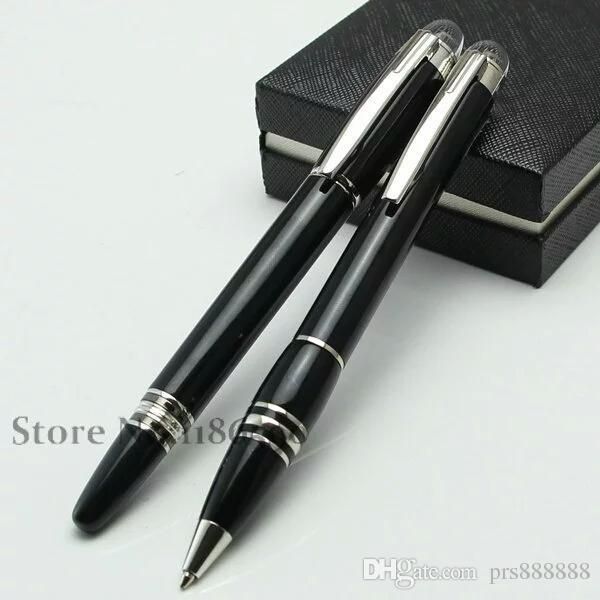

Роскошные черные смолы шариковая ручка / шариковые ручки monte дизайнерские ручки мода канцелярские школьные канцелярские принадлежности написание бренда подарок