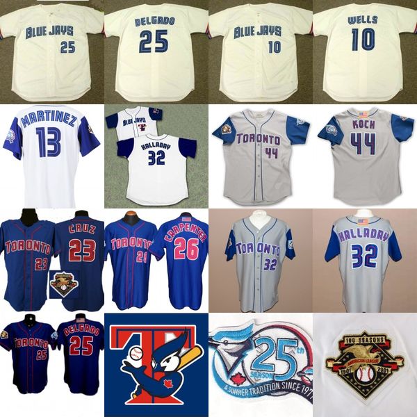 2001 toronto 25th anniversary patch 10 vernon wells 23 jose cruz 25 carlos delgado 26 chris carpenter 32 roy halladay baseball jerseys, Black;yellow
2001 toronto 25th anniversary patch 10 vernon wells 23 jose cruz 25 carlos delgado 26 chris carpenter 32 roy halladay baseball jerseys, Black;yellow