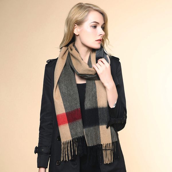 wholesale- 2016 winter plaid 100% cashmere scarf women oversized double knit warm men shawls check blanket ponchos and capes size 220*40cm, Blue;gray
wholesale- 2016 winter plaid 100% cashmere scarf women oversized double knit warm men shawls check blanket ponchos and capes size 220*40cm, Blue;gray