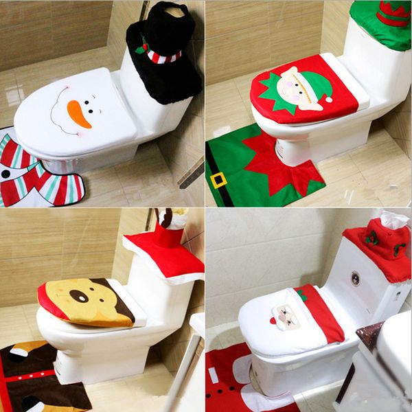 3pcs/lot/set christmas toilet sets happy santa claus deer snowman fairy toilet seat cover and rug bathroom set decorations supplies
3pcs/lot/set christmas toilet sets happy santa claus deer snowman fairy toilet seat cover and rug bathroom set decorations supplies