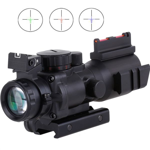 

4x32 Acog Riflescope 20mm Dovetail Reflex Optics Scope Tactical Sight For Hunting Rifle Airsoft Sniper Magnifier Air Soft
