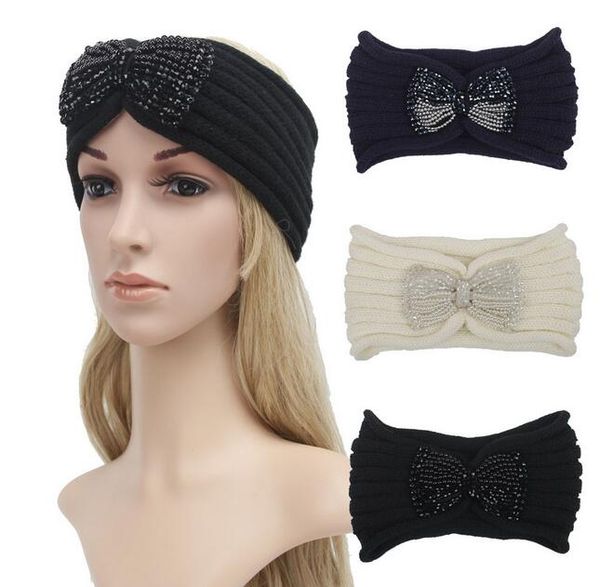 new women fashion jewelry beads bowknot sparkle knitted headbands knit headwrap hats ladies warm ear warmers 3 color, Silver
new women fashion jewelry beads bowknot sparkle knitted headbands knit headwrap hats ladies warm ear warmers 3 color, Silver