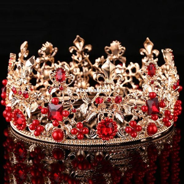 royal full crowns headband wedding hair accessories iris pearl flower design baroque vintage tiara luxury hair jewelry 2017 headpieces, Slivery;golden
royal full crowns headband wedding hair accessories iris pearl flower design baroque vintage tiara luxury hair jewelry 2017 headpieces, Slivery;golden