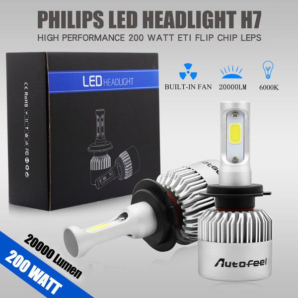 2pcs 200W 20000LM H7 Waterproof LED Lamp Headlight Kit Car Beam Bulbs 6000K White Free Shipping
2pcs 200W 20000LM H7 Waterproof LED Lamp Headlight Kit Car Beam Bulbs 6000K White Free Shipping