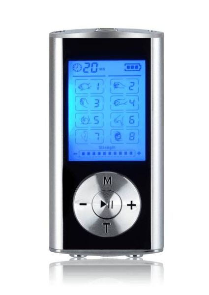 8 mode tens unit mini digital electronic pulse massager muscle full body acupuncture magnetic therapy tens massage silver blue by dhl
8 mode tens unit mini digital electronic pulse massager muscle full body acupuncture magnetic therapy tens massage silver blue by dhl