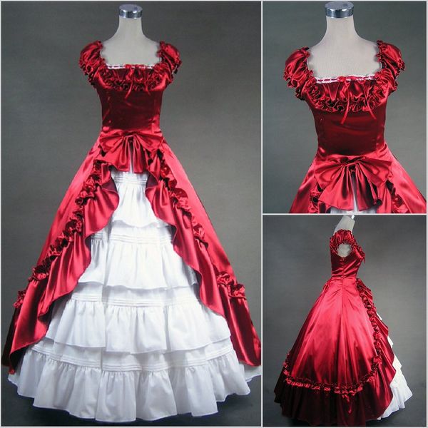 occident style palace style gorgeous u collar lotus leaf prom gothic lolita dresses simple floor-length gowns 2018 real p, Black
occident style palace style gorgeous u collar lotus leaf prom gothic lolita dresses simple floor-length gowns 2018 real p, Black