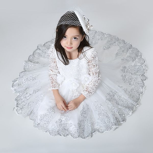 new flower girl dresses with long sleeve high low communion party pageant dress for little girls kids/children dress for wedding, White;blue
new flower girl dresses with long sleeve high low communion party pageant dress for little girls kids/children dress for wedding, White;blue
