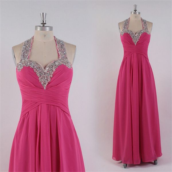 2017 new halter evening dresses elegant chiffon long bride gown real a-line ball prom party homecoming/graduation formal dress, Black;red
2017 new halter evening dresses elegant chiffon long bride gown real a-line ball prom party homecoming/graduation formal dress, Black;red