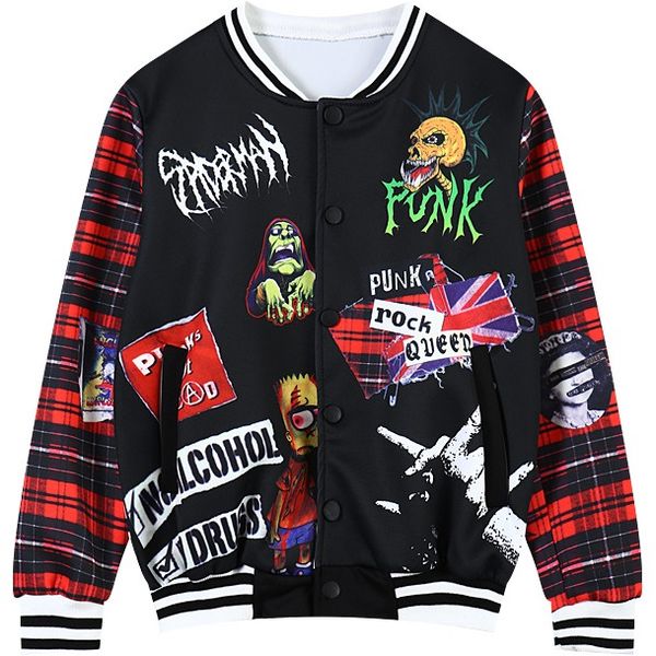 wholesale- bomber jacket women rock punk skull print outerwear woman casual short design harajuku fashion ladies thin coat white black, Black;brown
wholesale- bomber jacket women rock punk skull print outerwear woman casual short design harajuku fashion ladies thin coat white black, Black;brown