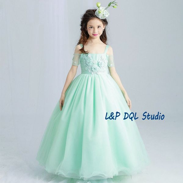 light green flower girls dresses white girls party dresses scoop sleeveless zipper back ball gown flower girls dresses applique with beads, White;blue
light green flower girls dresses white girls party dresses scoop sleeveless zipper back ball gown flower girls dresses applique with beads, White;blue