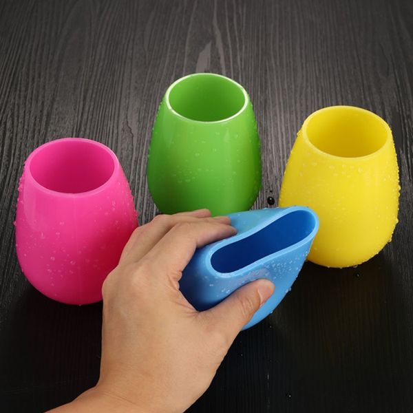 silicone wine glass unbreakable stemless rubber beer mug outdoor cup glass wine glass recyclable drinking cups 100pcs 
silicone wine glass unbreakable stemless rubber beer mug outdoor cup glass wine glass recyclable drinking cups 100pcs