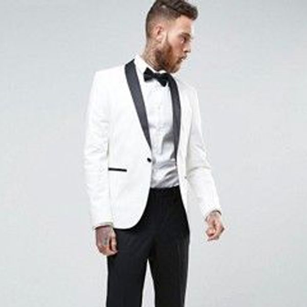 white and black business men suits groom wear 2018 shawl lapel blazer one button two piece wedding tuxedos (jacket + pants, Black;gray
white and black business men suits groom wear 2018 shawl lapel blazer one button two piece wedding tuxedos (jacket + pants, Black;gray