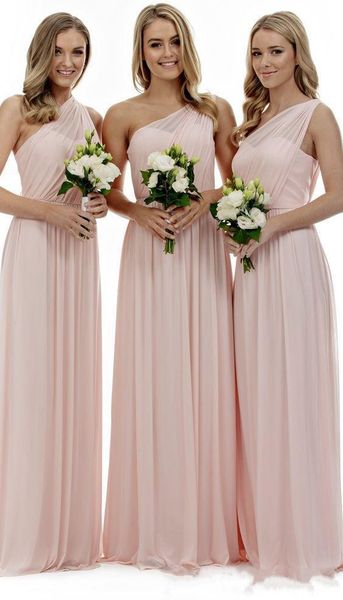2017 simple pink chiffon bridesmaids dresses long one shoulder country arabic mermaid wedding party gowns custom made, Blue;red
2017 simple pink chiffon bridesmaids dresses long one shoulder country arabic mermaid wedding party gowns custom made, Blue;red