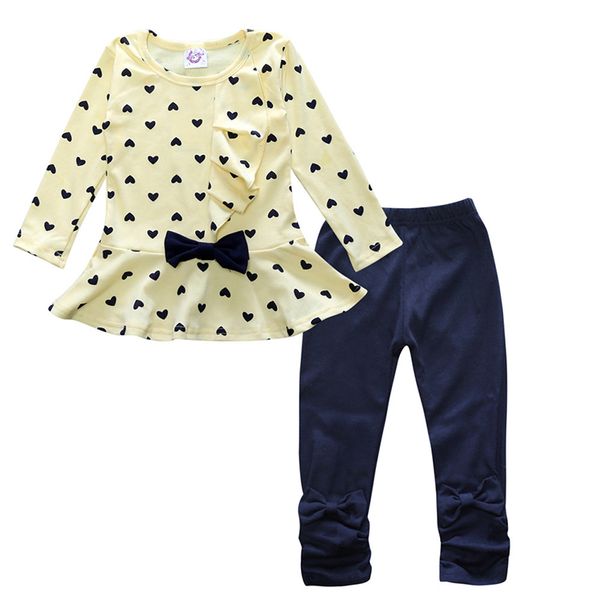 wholesale- st092 2015 children girl with heart shaped bow 2 pcs. clothing set suit sweater pants children clotheing kids clothes, White
wholesale- st092 2015 children girl with heart shaped bow 2 pcs. clothing set suit sweater pants children clotheing kids clothes, White