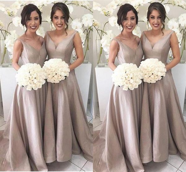 2019 imple elegant bride maid dre e a line leevele v neck floor length weep train garden wedding gue t party gown
2019 imple elegant bride maid dre e a line leevele v neck floor length weep train garden wedding gue t party gown