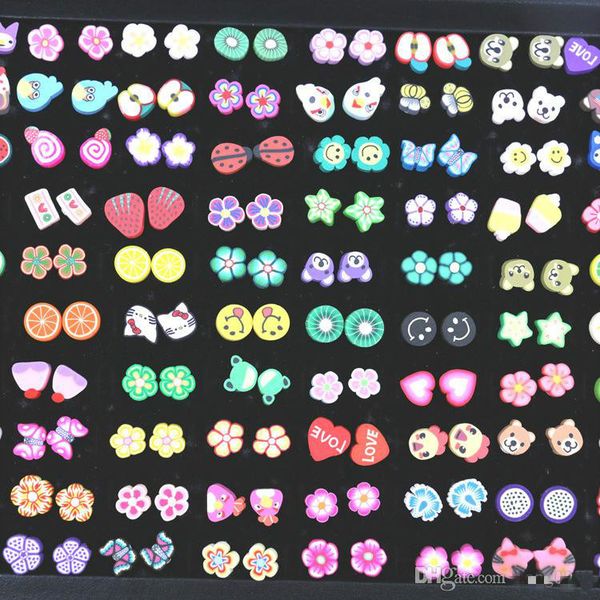 new soft fruit flower shaped animal mix of cute cartoon small earrings wholesale, Golden;silver
new soft fruit flower shaped animal mix of cute cartoon small earrings wholesale, Golden;silver