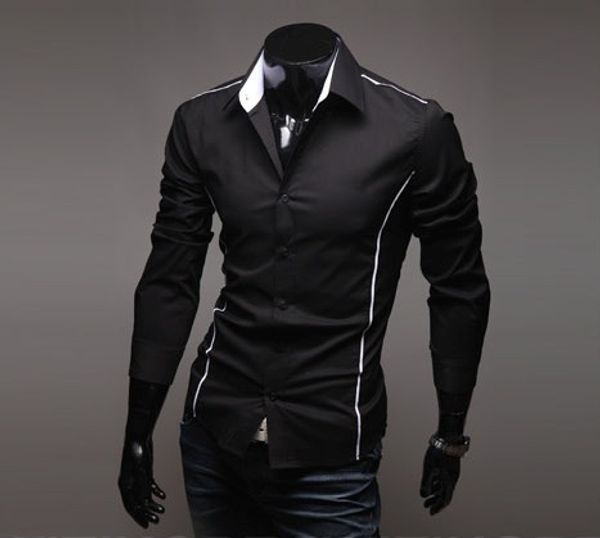 100% new men fashion dress shirt stylish casual black men's shirts muscle slim fit shirts camisa masculina 3 colors 5 sizes, White;black
100% new men fashion dress shirt stylish casual black men's shirts muscle slim fit shirts camisa masculina 3 colors 5 sizes, White;black