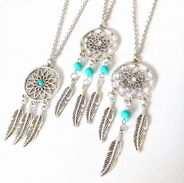 ethnic fringes su feather wings turquoise catch the dream net necklace explosion section wfn416 (with chain) mix order 20 pieces a lot, Silver
ethnic fringes su feather wings turquoise catch the dream net necklace explosion section wfn416 (with chain) mix order 20 pieces a lot, Silver