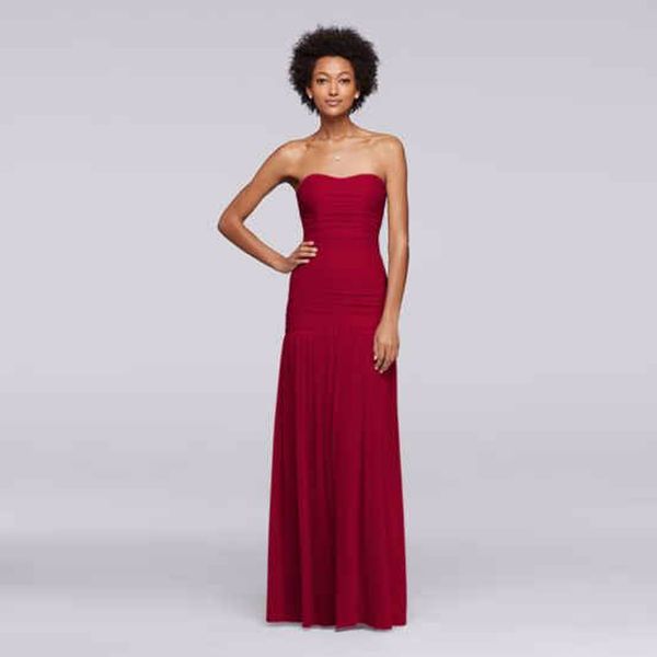 long fit and flare mesh dropped waistline bridesmaid dress f18076 wedding party dress evening dress formal dresses, White;pink
long fit and flare mesh dropped waistline bridesmaid dress f18076 wedding party dress evening dress formal dresses, White;pink