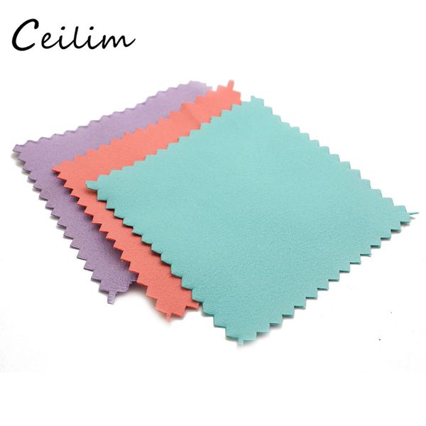 

wholesale lot 200pcs flannelette jewelry cleaners silver cleaning polishing cloth 8x8cm price fast, Blue