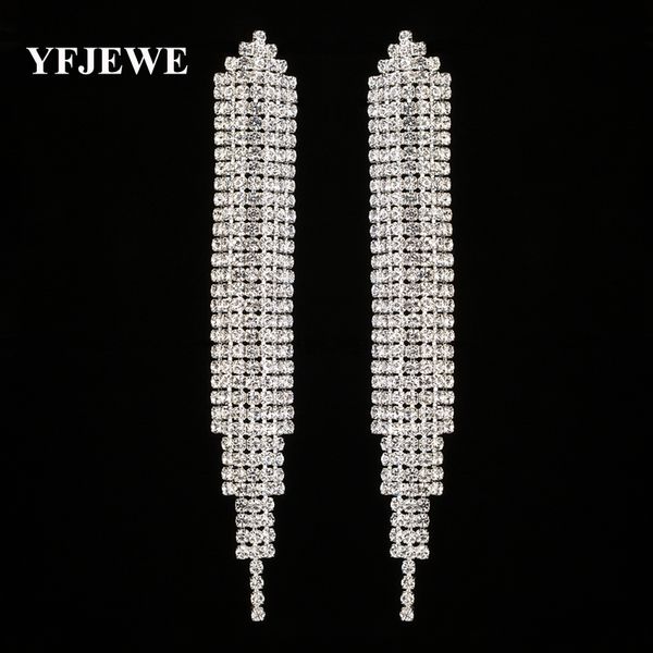 YFJEWE Top New Crystal Elegant Jewelry Summer Style Pendant Earrings for Women Gold and Silver Plated Wedding Accessories E449
YFJEWE Top New Crystal Elegant Jewelry Summer Style Pendant Earrings for Women Gold and Silver Plated Wedding Accessories E449