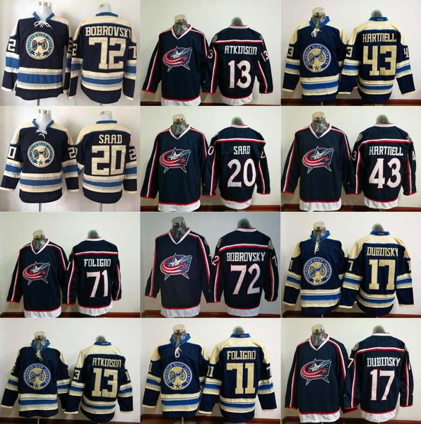 #72 Sergei Bobrovsky #13 Cam Atkinson #71 Nick Foligno #20 Saad #43 Scott Hartnell #17 Dubinsky Columbus Blue Jackets Hockey Jerseys
#72 Sergei Bobrovsky #13 Cam Atkinson #71 Nick Foligno #20 Saad #43 Scott Hartnell #17 Dubinsky Columbus Blue Jackets Hockey Jerseys