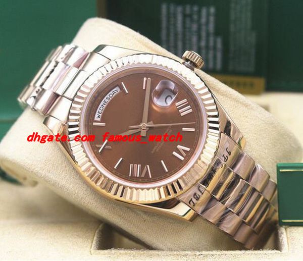 luxury wristwatch ii 218235 rose gold 18k ivory white roman automatic mechanical watch men watches new arrival, Slivery;brown
luxury wristwatch ii 218235 rose gold 18k ivory white roman automatic mechanical watch men watches new arrival, Slivery;brown