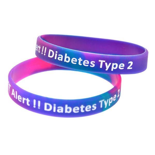1pc type 2 diabetes silicone wristband ink filled logo size suitable for patients daily wear, Black
1pc type 2 diabetes silicone wristband ink filled logo size suitable for patients daily wear, Black