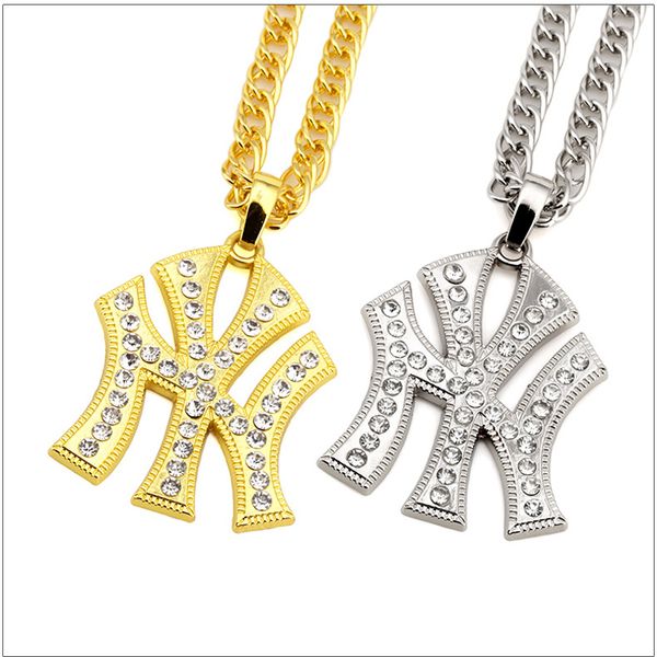 new hip hop punk fashion chain ny letter pendant necklace long chain gold plated necklace for women men gift, Silver
new hip hop punk fashion chain ny letter pendant necklace long chain gold plated necklace for women men gift, Silver