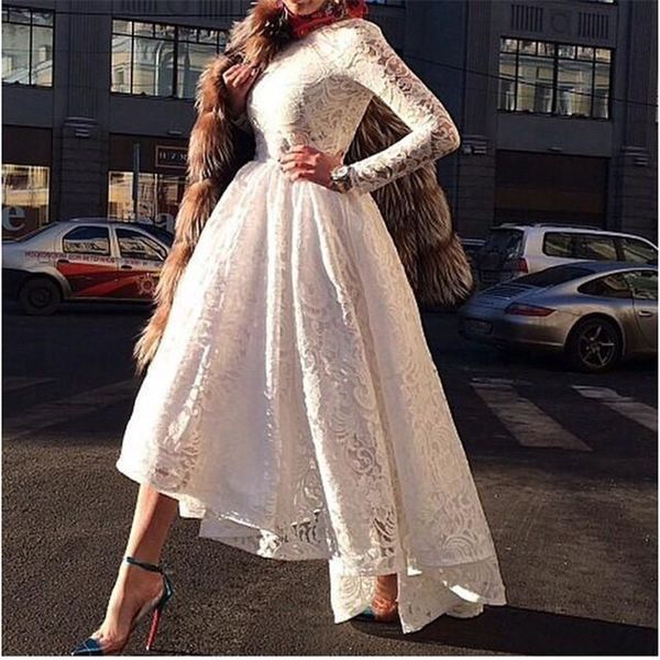 dress for graduation vestidos para formatura 2019 long sleeve evening dress lace high low prom dresses, Black
dress for graduation vestidos para formatura 2019 long sleeve evening dress lace high low prom dresses, Black